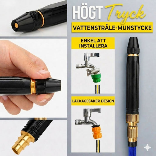 Uppgraderad högtryckstvätt för biltvätt